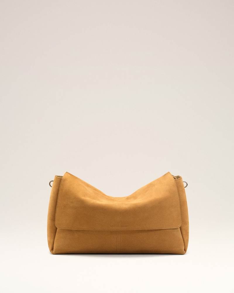 YELLOW COW LEATHER LARGE FLAP CARROUSEL BAG 3