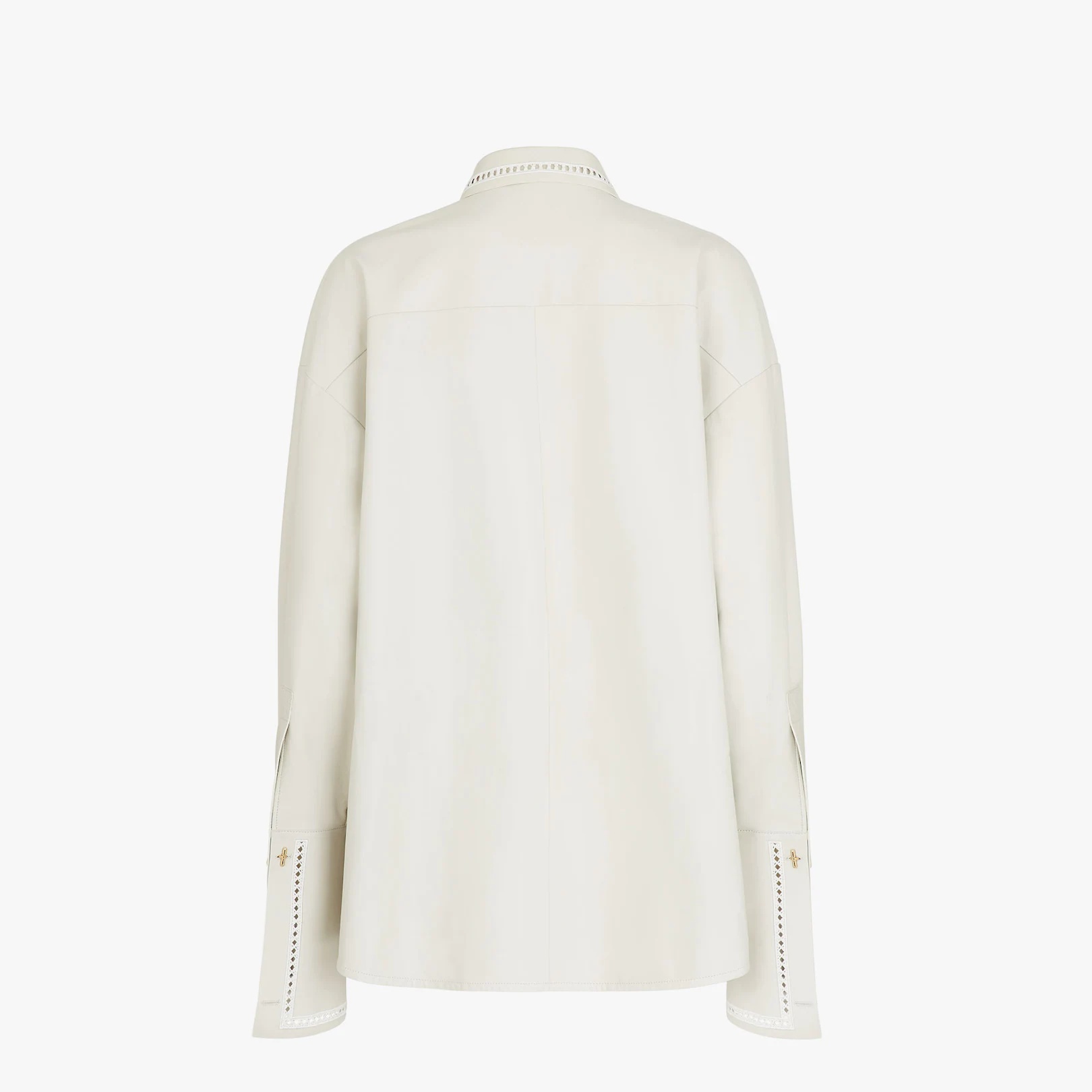 White nappa leather shirt - 2