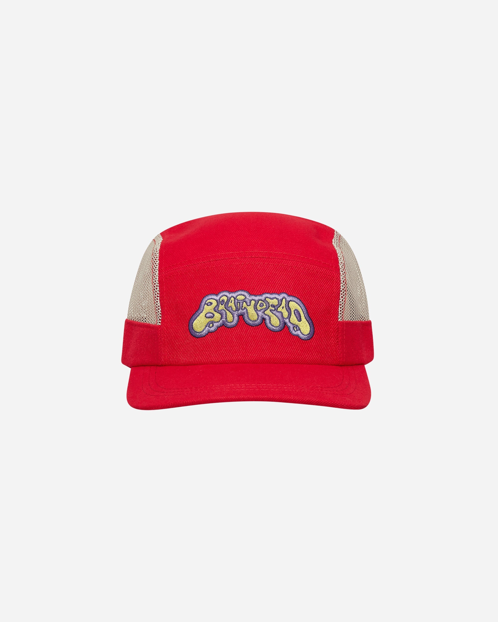 Mesh Panel Camp Hat Red - 2