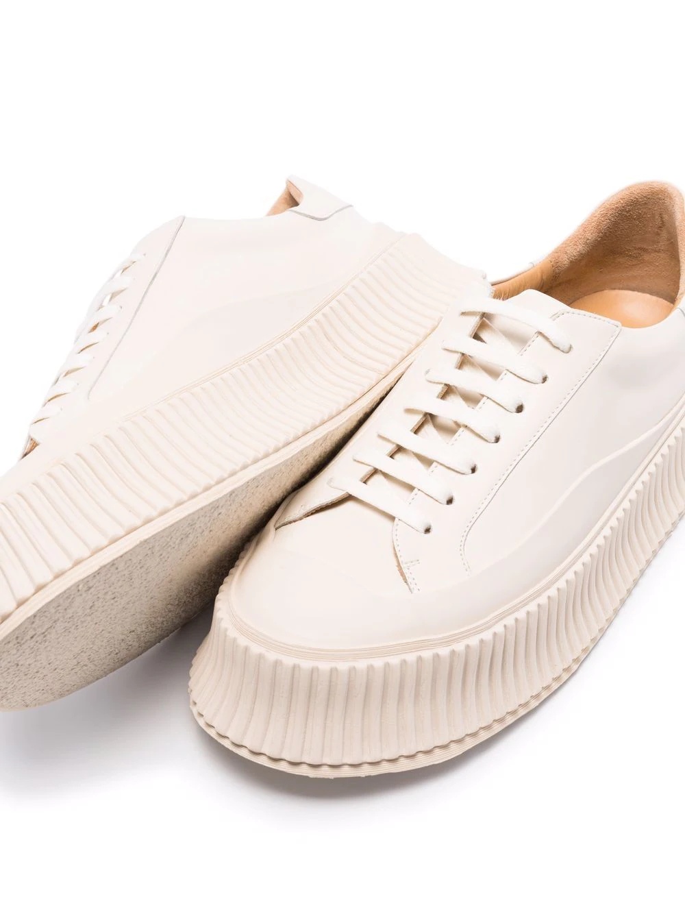 ribbed-sole low-top sneakers - 2