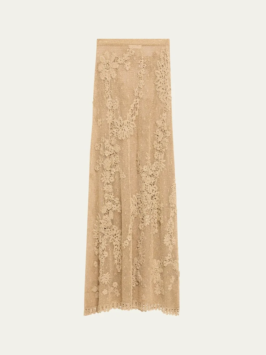 Aria Crochet Knit Skirt - 1