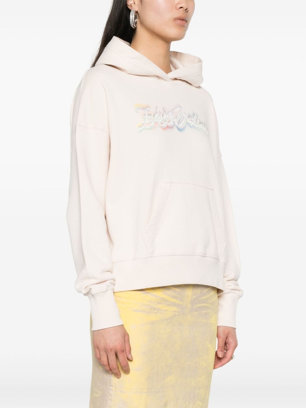Mia logo-print cotton hoodie - 3