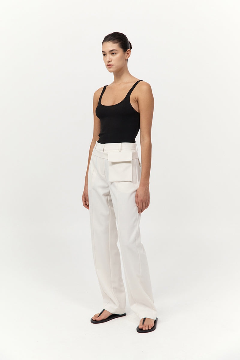 Utility Pocket Pants - Off White - 4