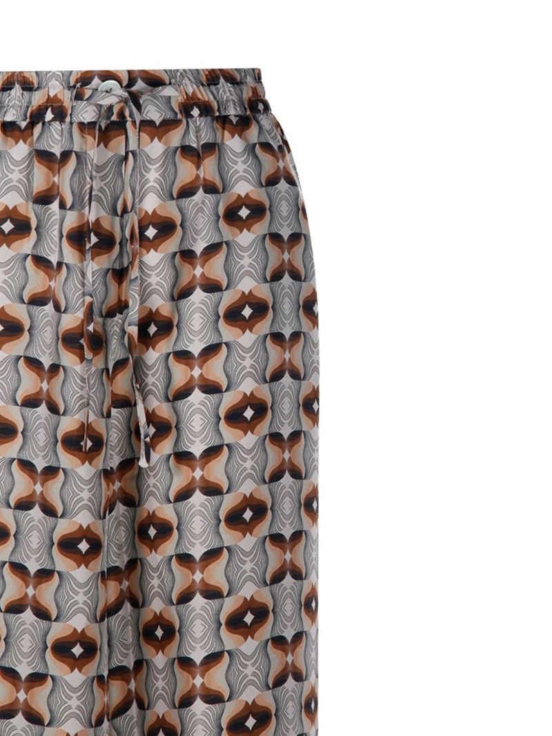 Aloe patterned drawstring trousers 4