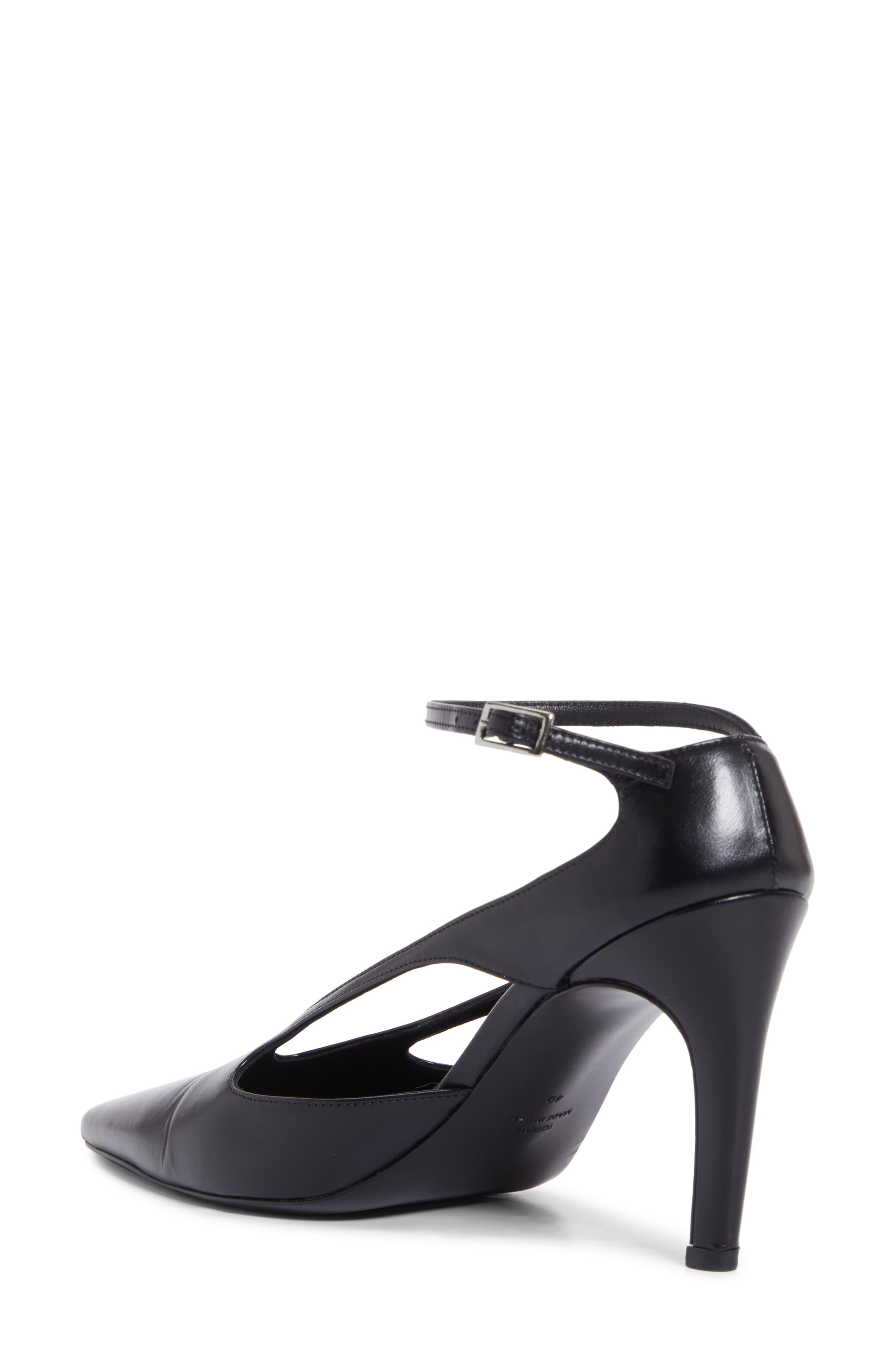 TOTEME Strappy Pointed Toe Pump in Black at Nordstrom - 2