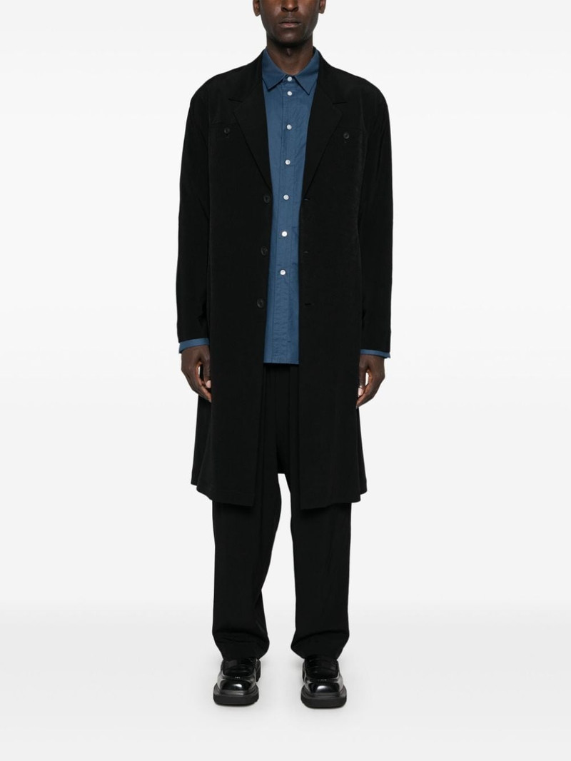 Yohji Yamamoto adjustable tapered trousers outlook