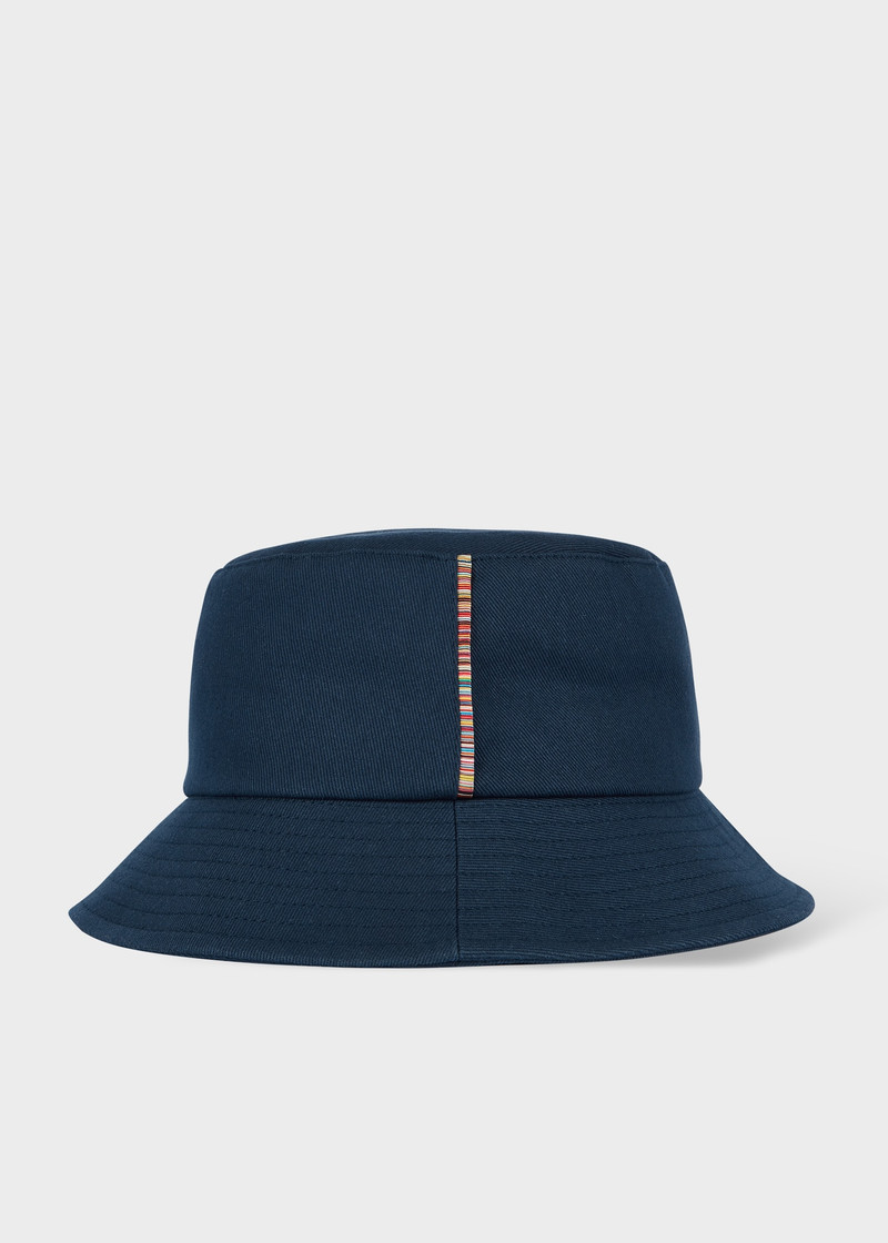 Navy 'Signature Stripe' Bucket Hat 1
