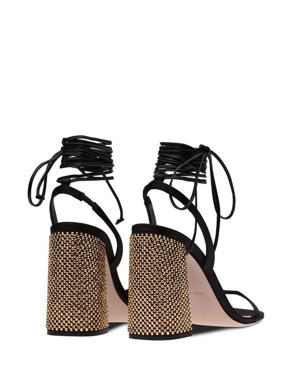 100mm ankle tie-fastening sandals - 3