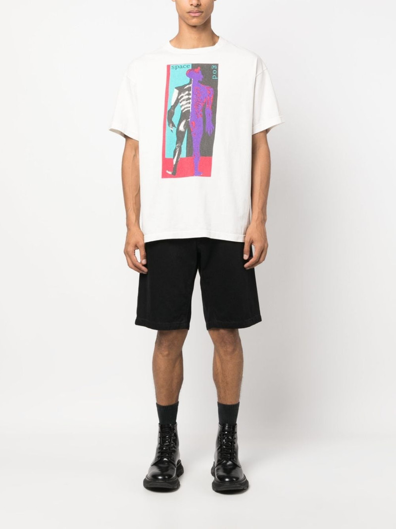 SAINT M×××××× graphic-print cotton T-shirt outlook
