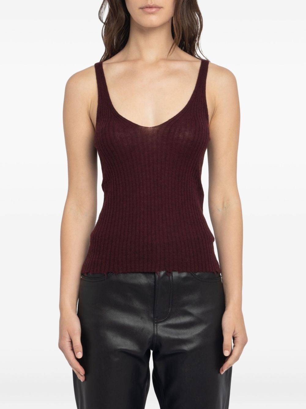 ribbed tank top - 4