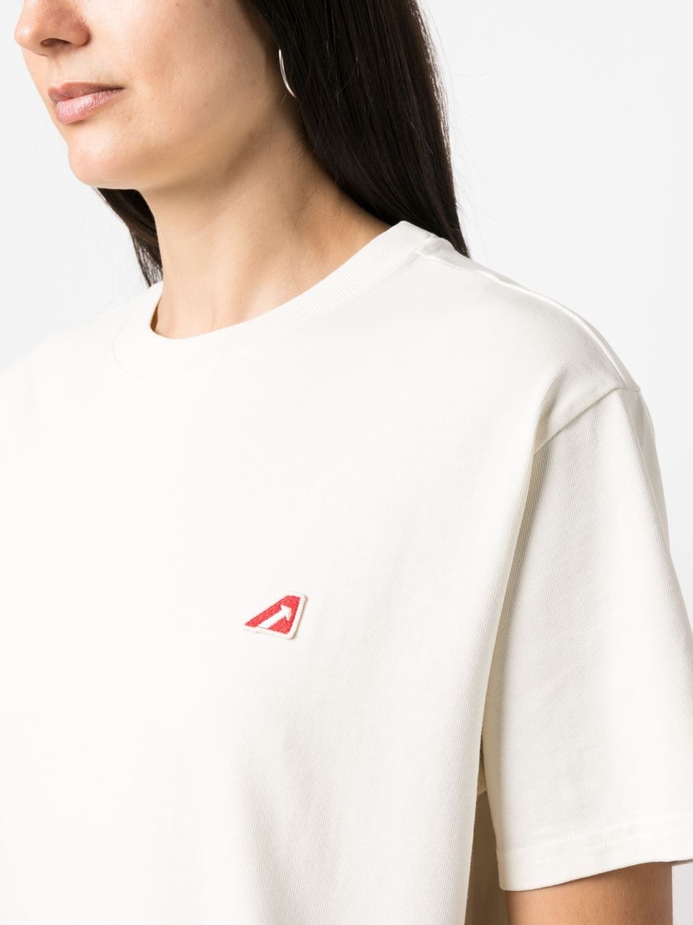 logo-patch cotton T-shirt - 5