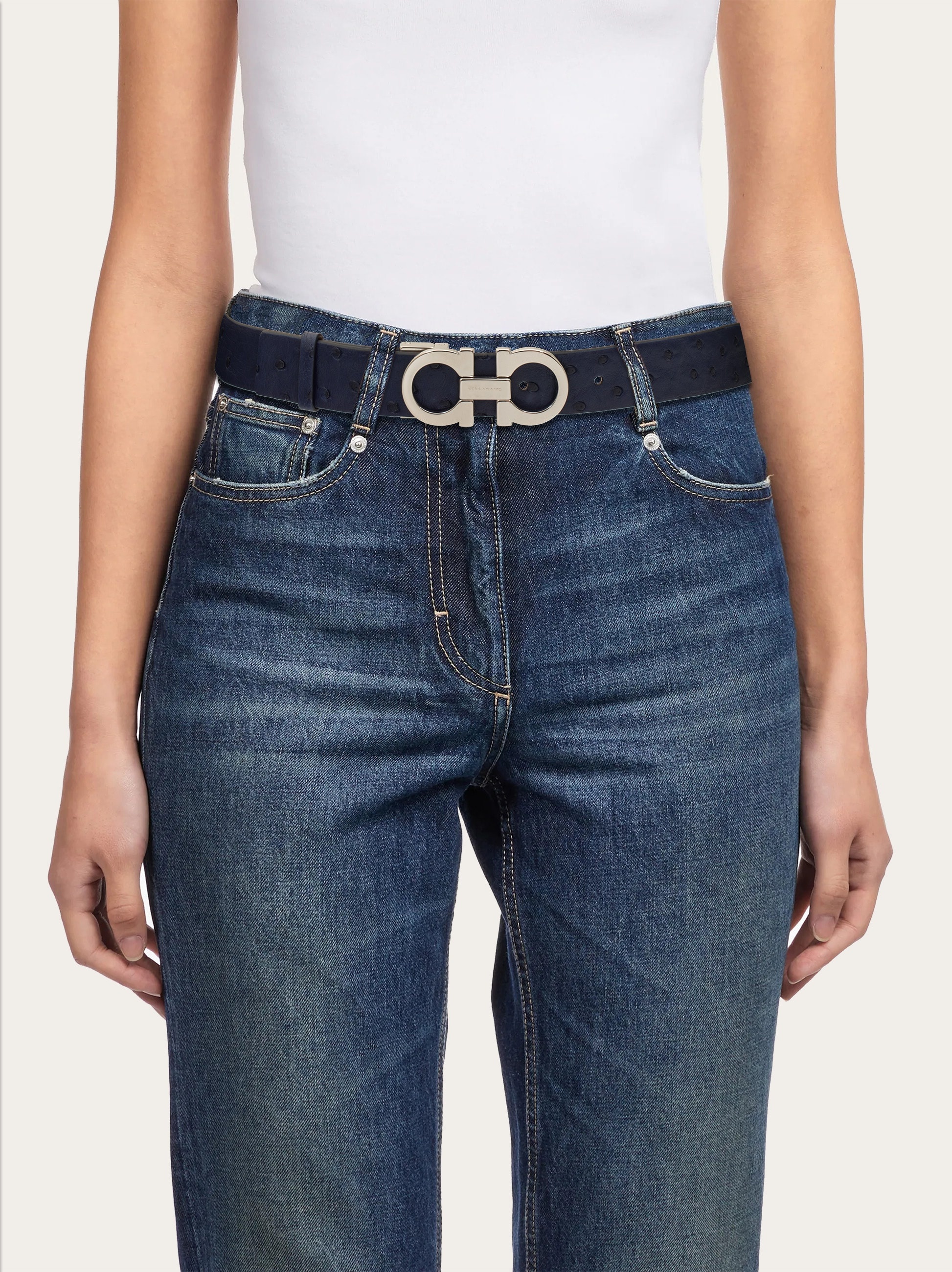 Adjustable Gancini belt - 4