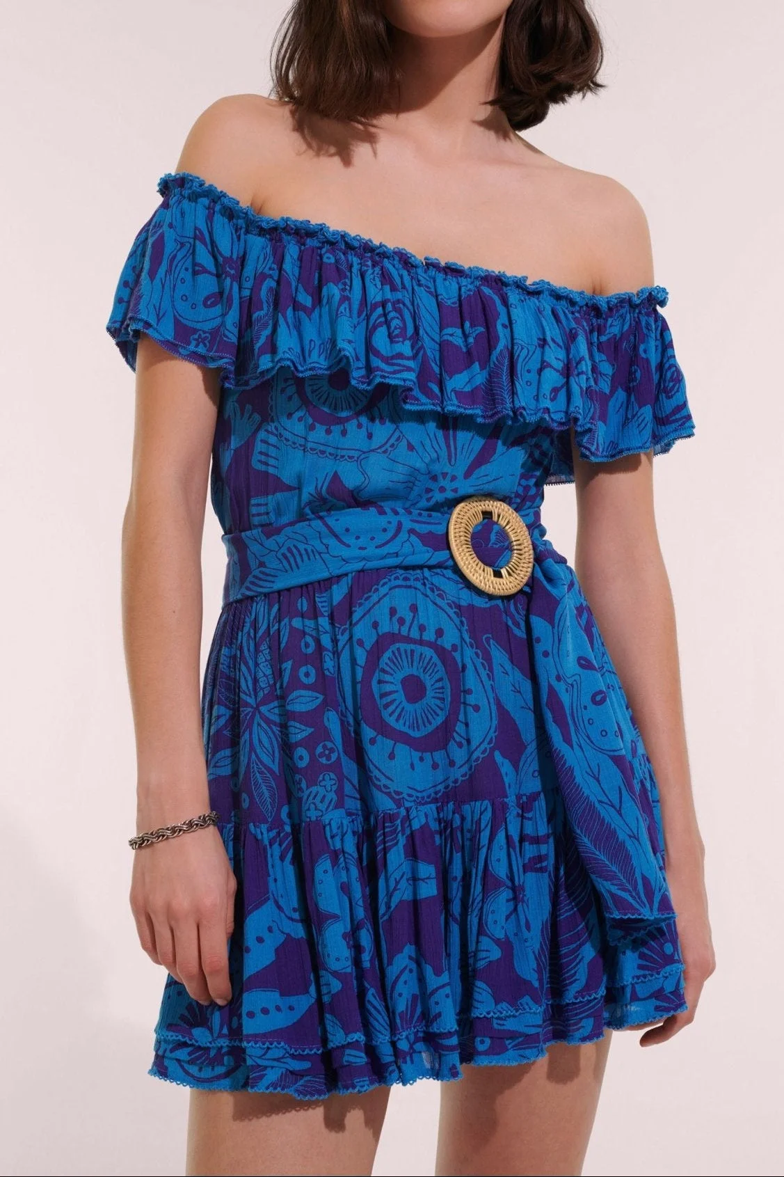 Mini Dress Bella - Blue Gauguin - 1