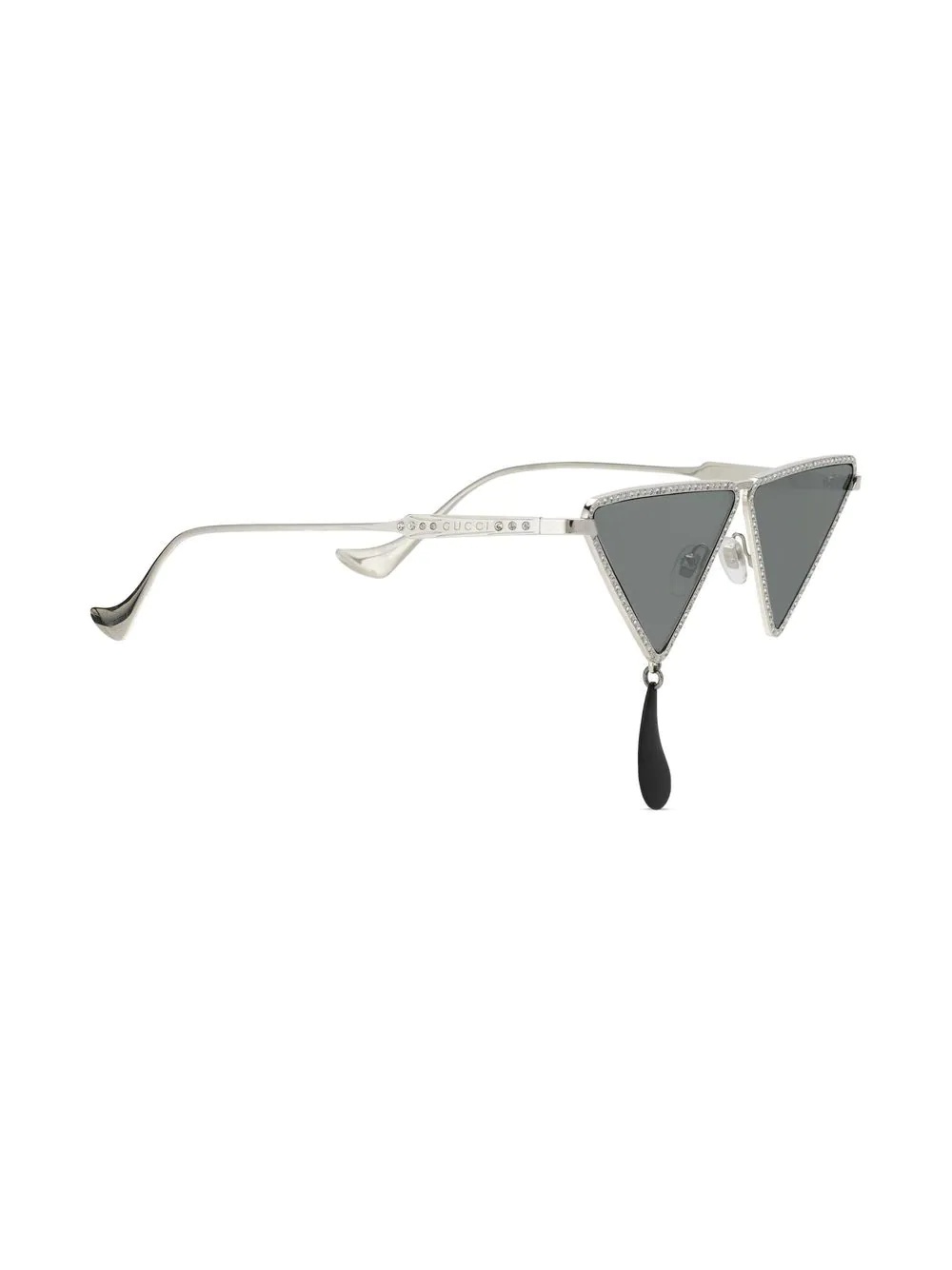 rhinestone-embellished geometric sunglasses - 2