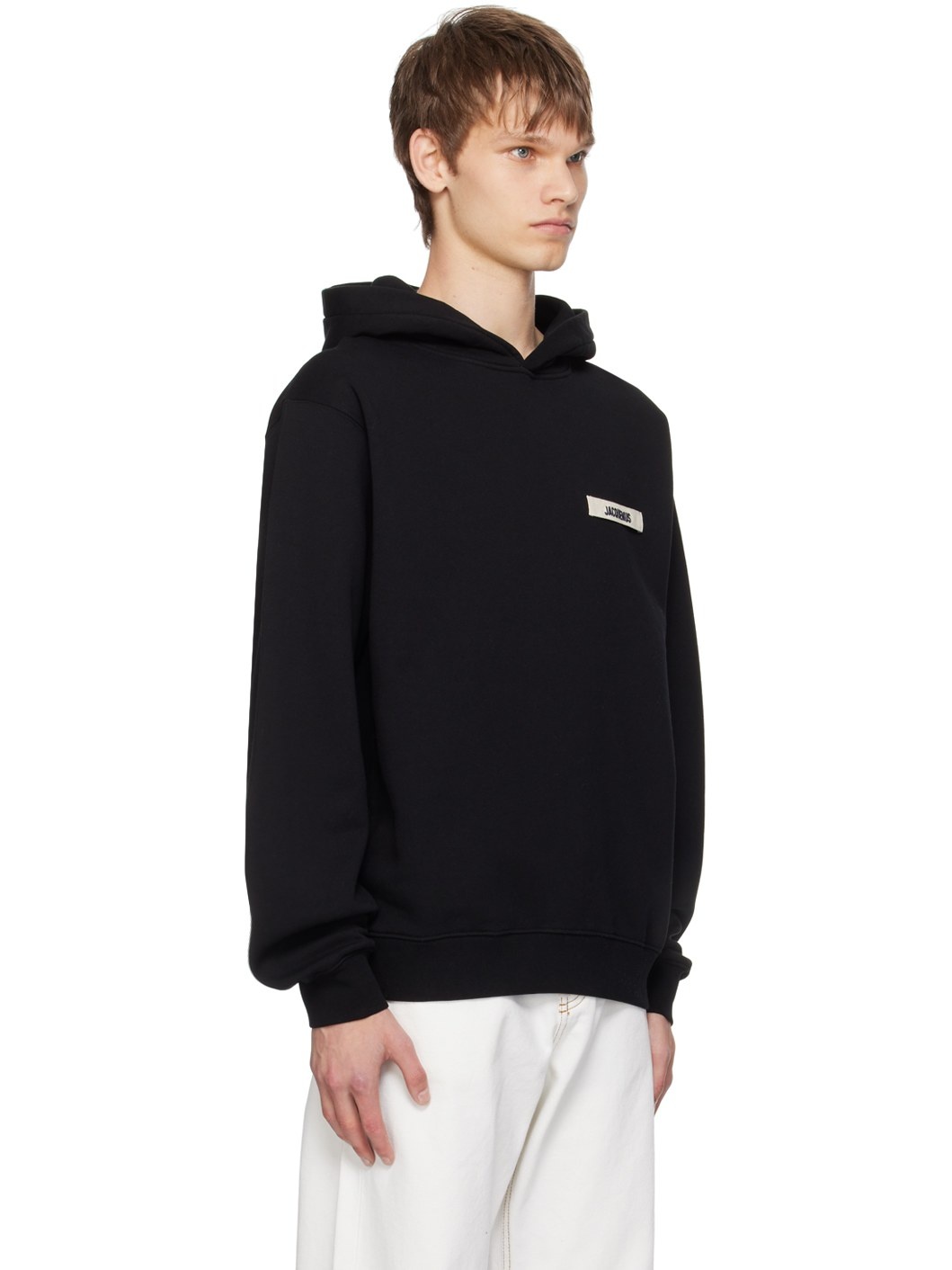 Black Les Classiques 'Le hoodie Gros Grain' Hoodie - 2