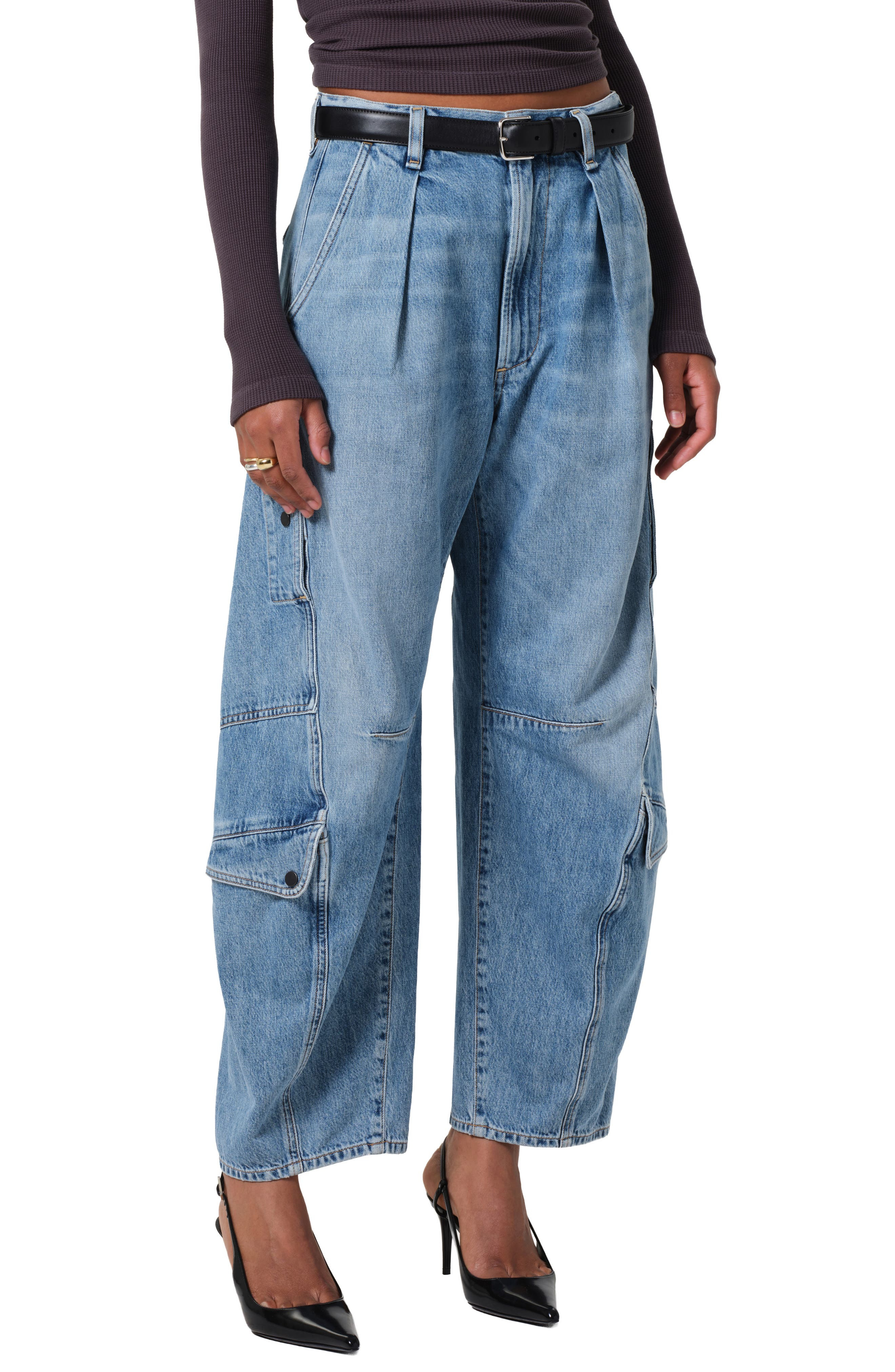Citizens of Humanity Flight Barrel Leg Jeans in Zenith at Nordstrom - 5