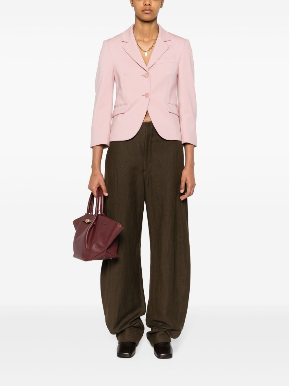wool-blend blazer - 2