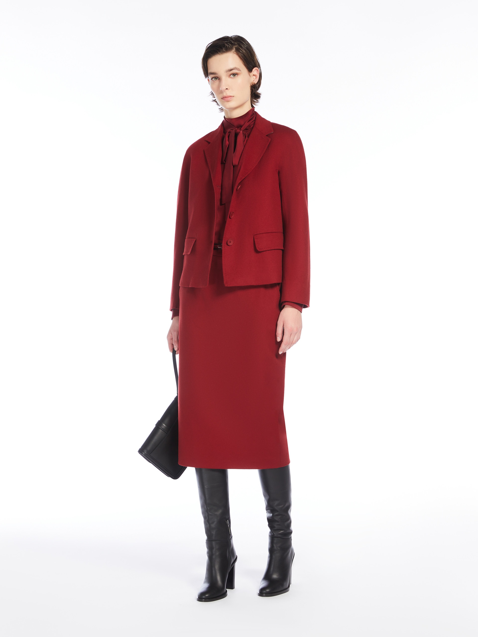 GINSENG Wool pencil skirt - 2