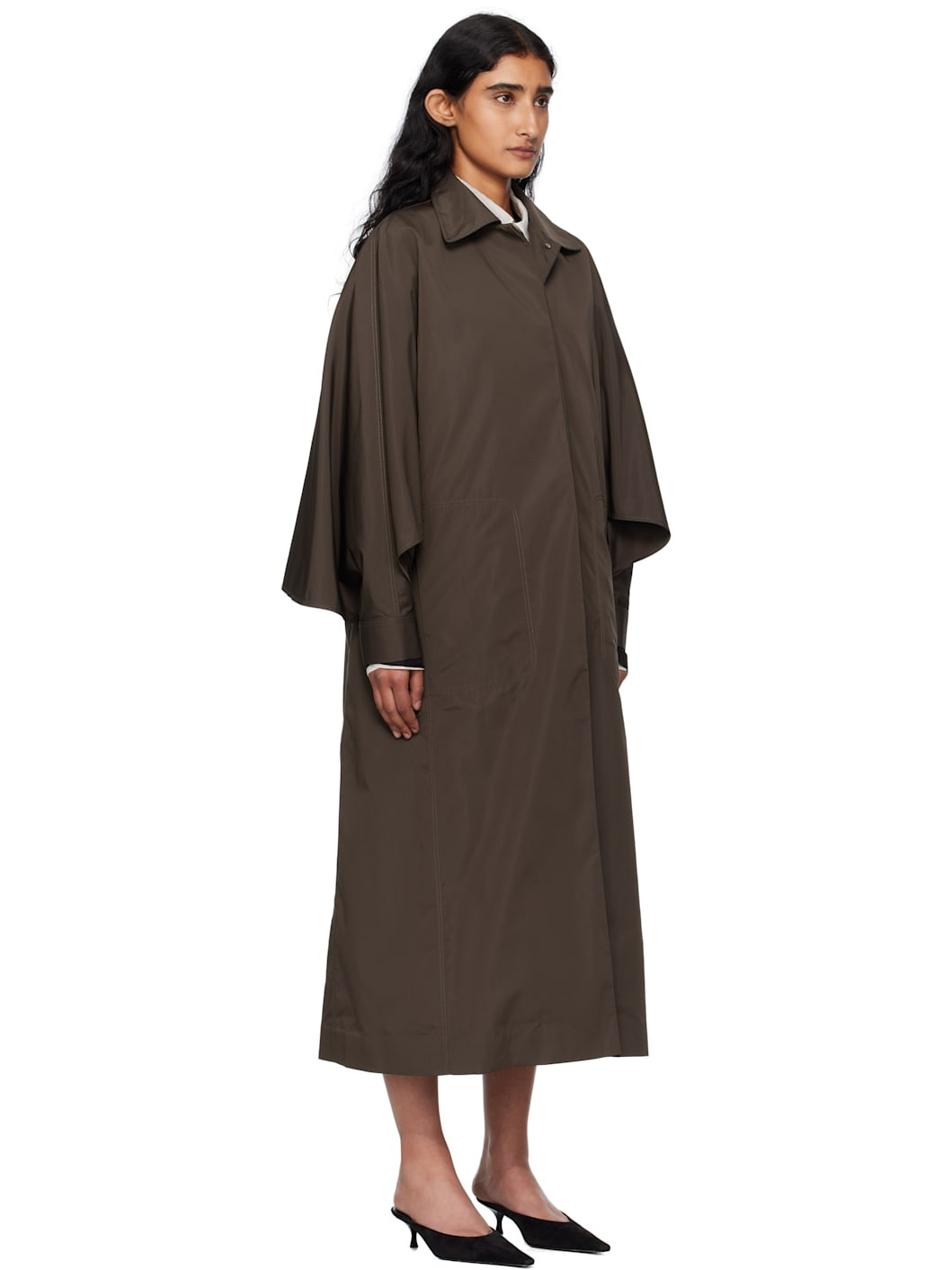 Brown Etoffe Coat - 2