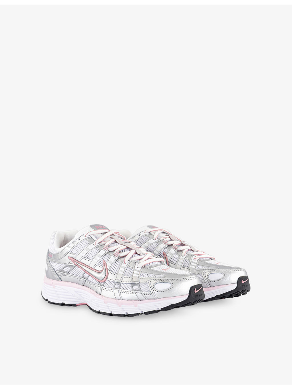 P-6000 Leather and Mesh Trainers - 3