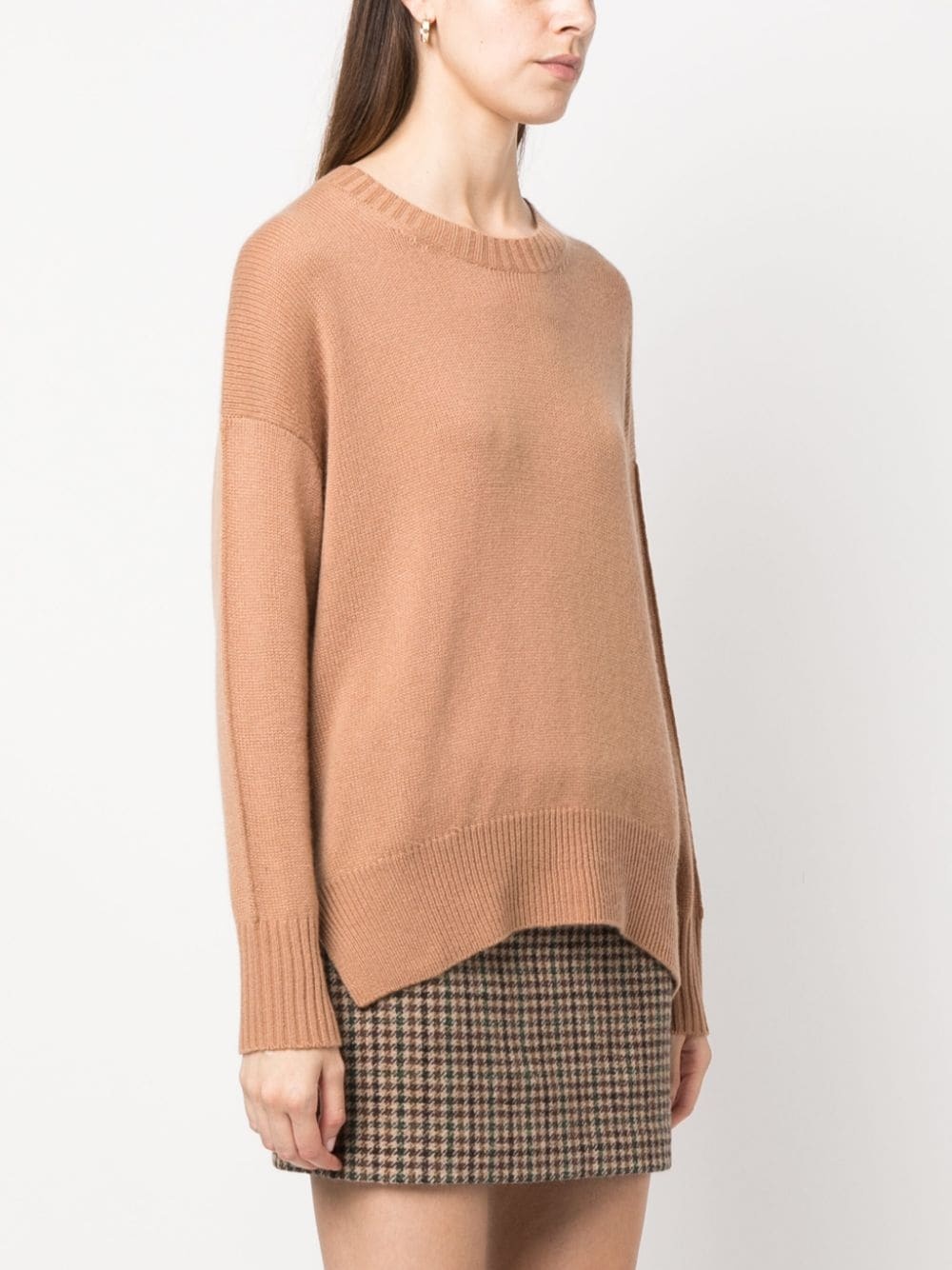 drop-shoulder cashmere jumper - 3