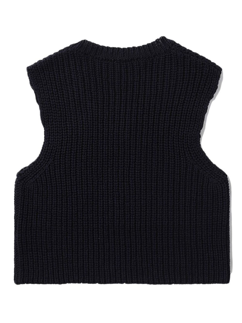 chunky ribbed-knit vest - 6