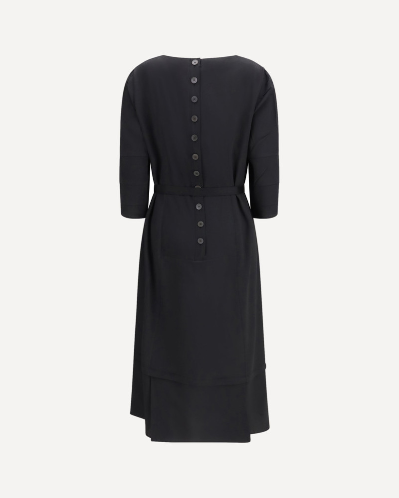 Prada Wool and silk midi Dress outlook