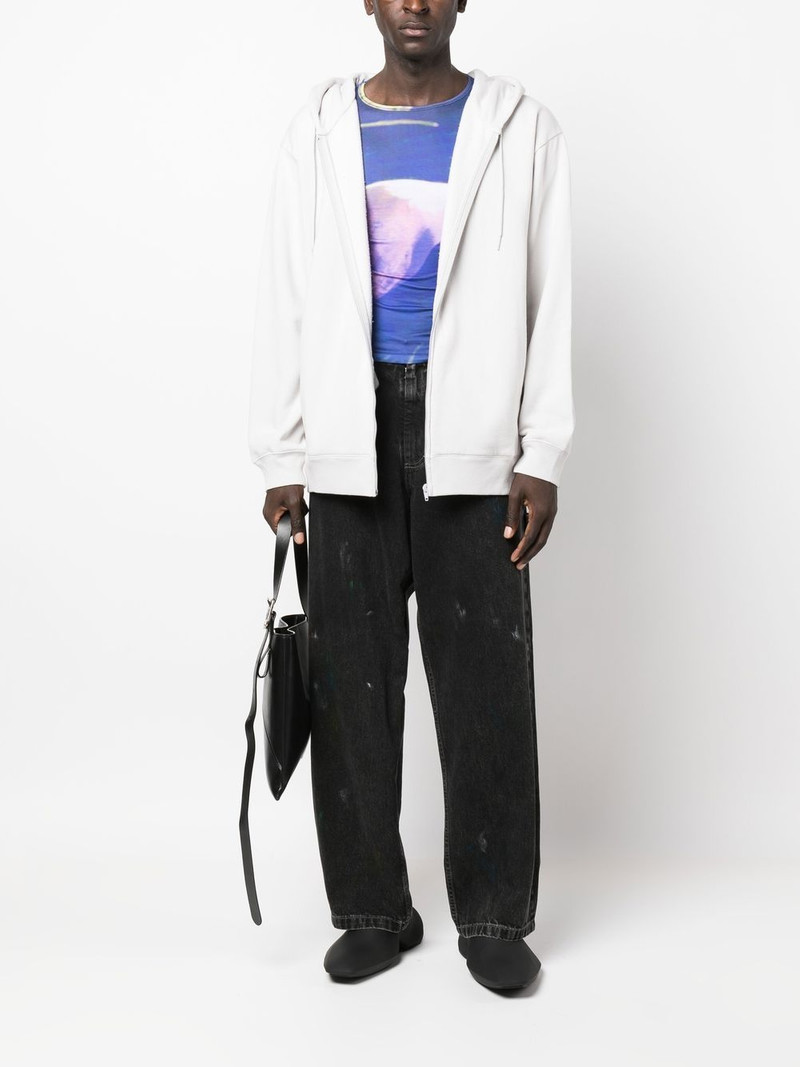 Martine Rose graphic-print zipped hoodie outlook