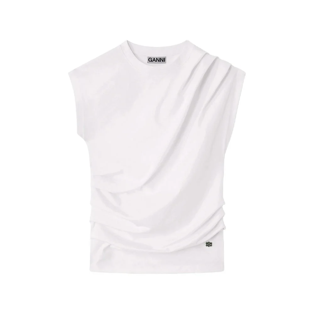 Ganni White Tops - T-Shirts & Jerseys Women - 1