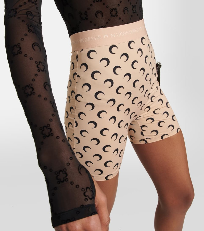 Printed jersey biker shorts 4