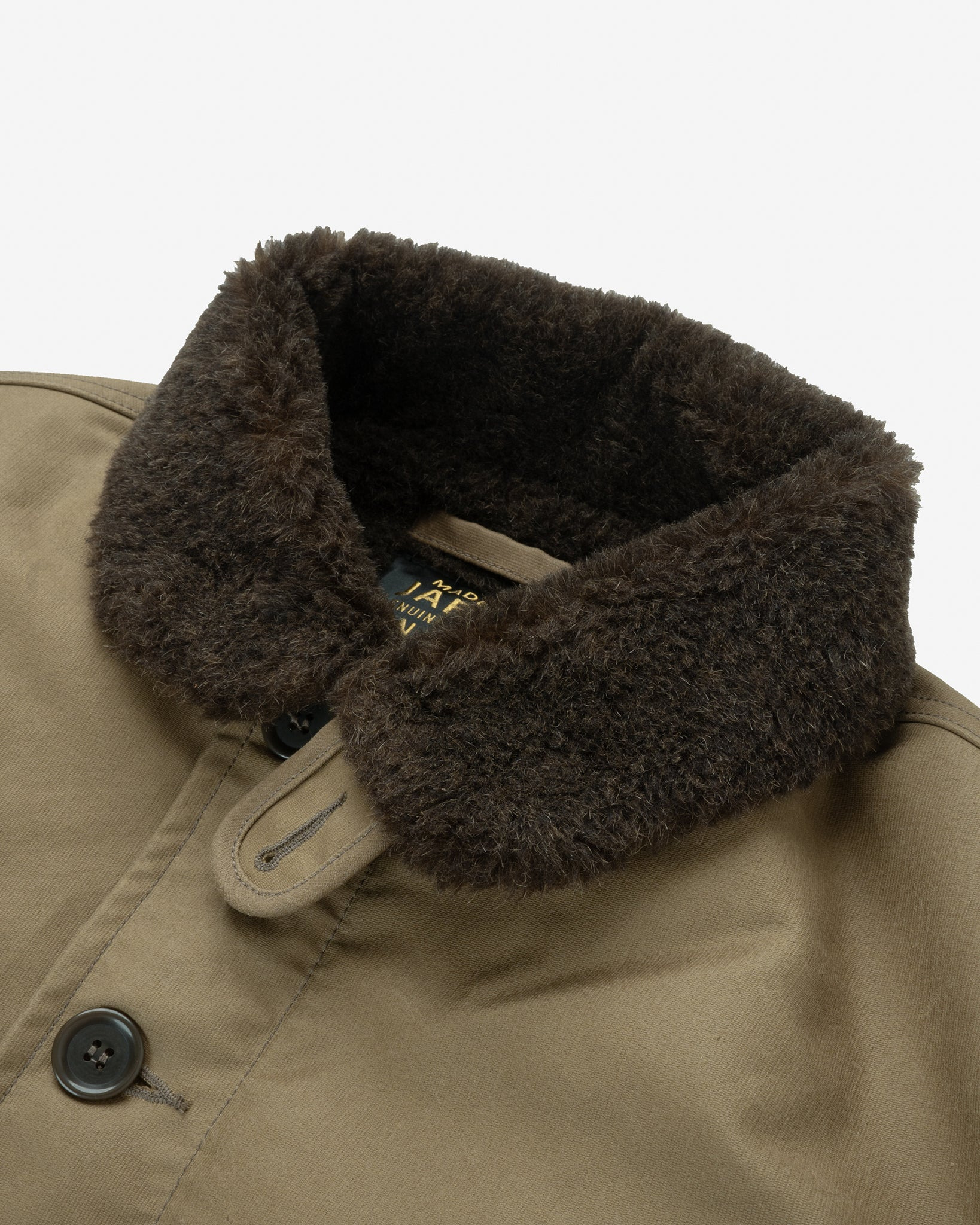 IHM-37-KHA Oiled Whipcord N1 Deck Jacket - Khaki - 7