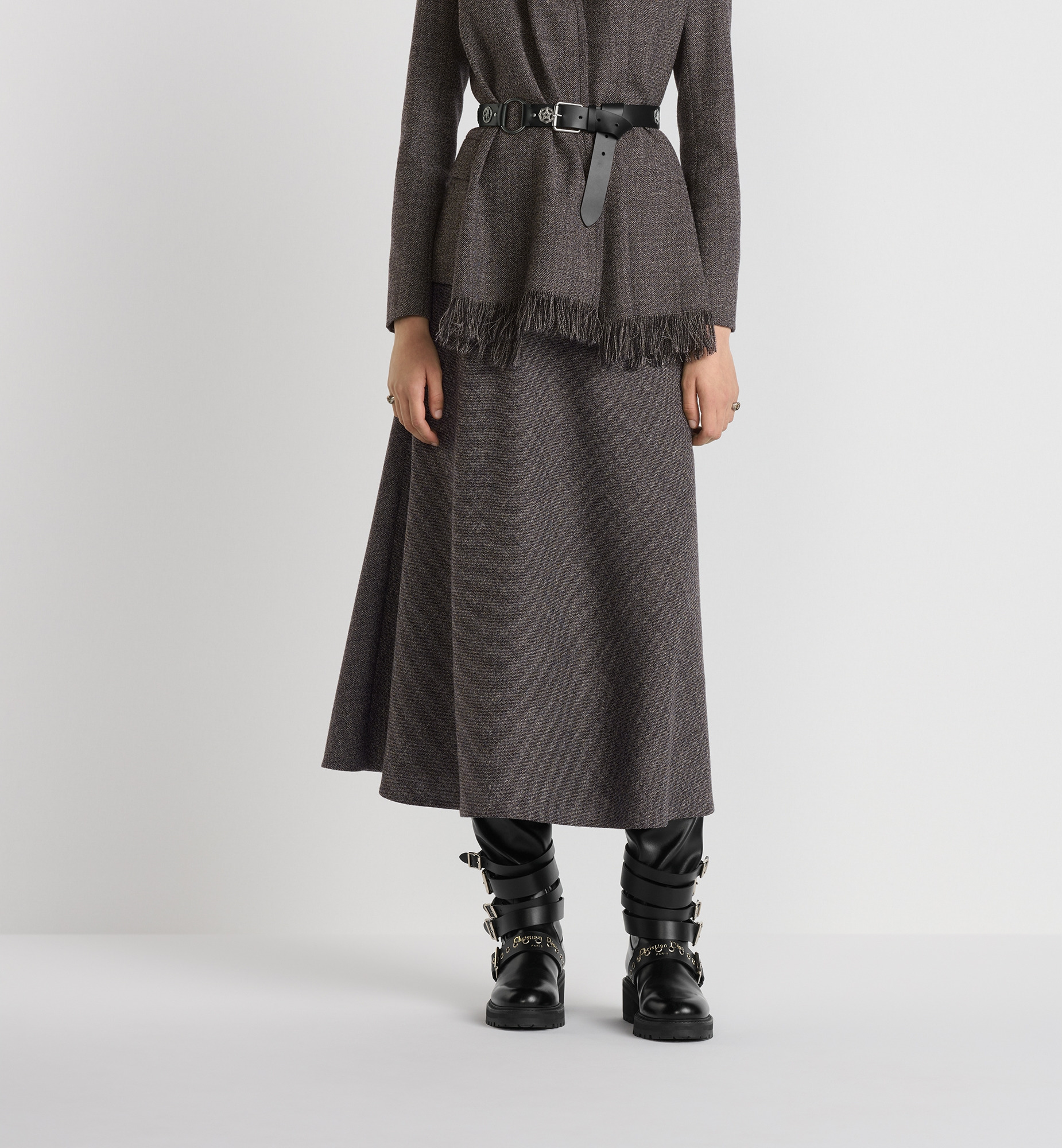 Flared Mid-Length Skirt - 4