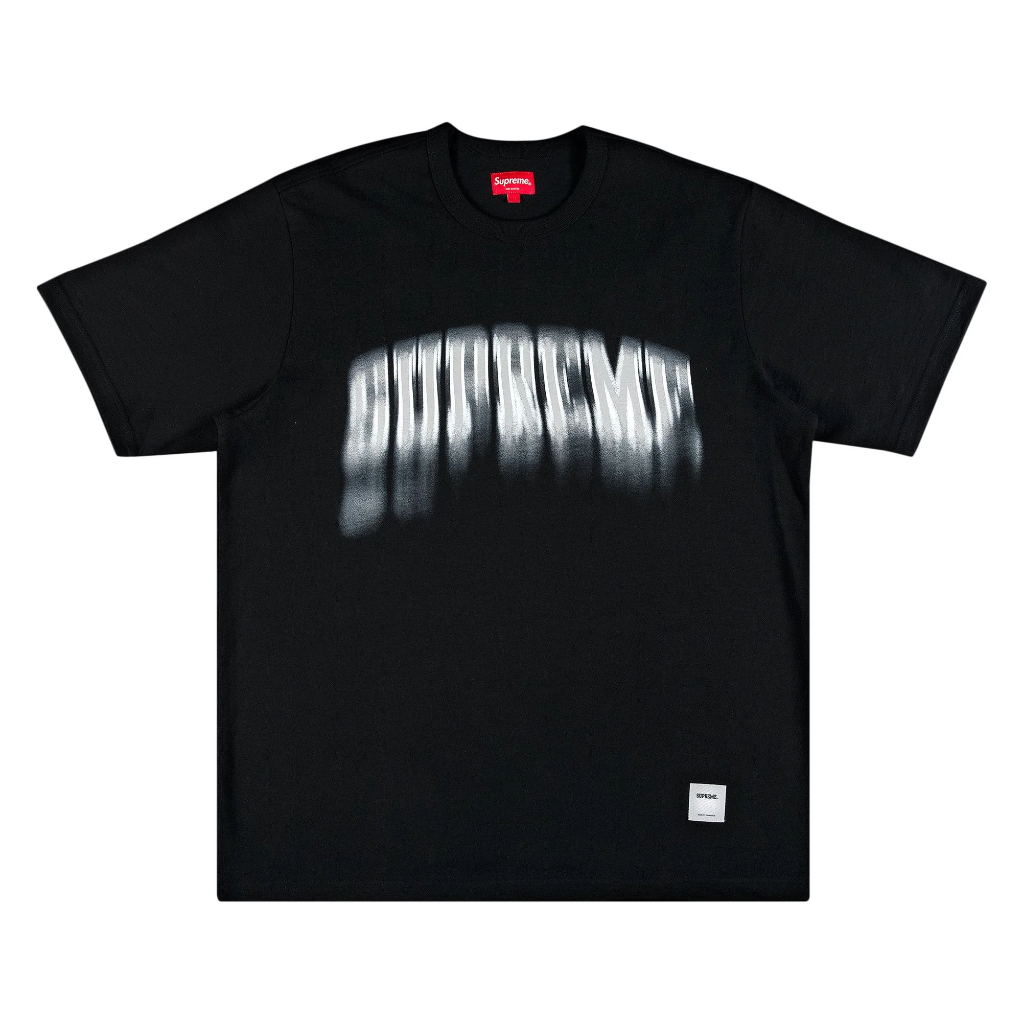 Supreme Blurred Arc Short-Sleeve Top 'Black' - 1