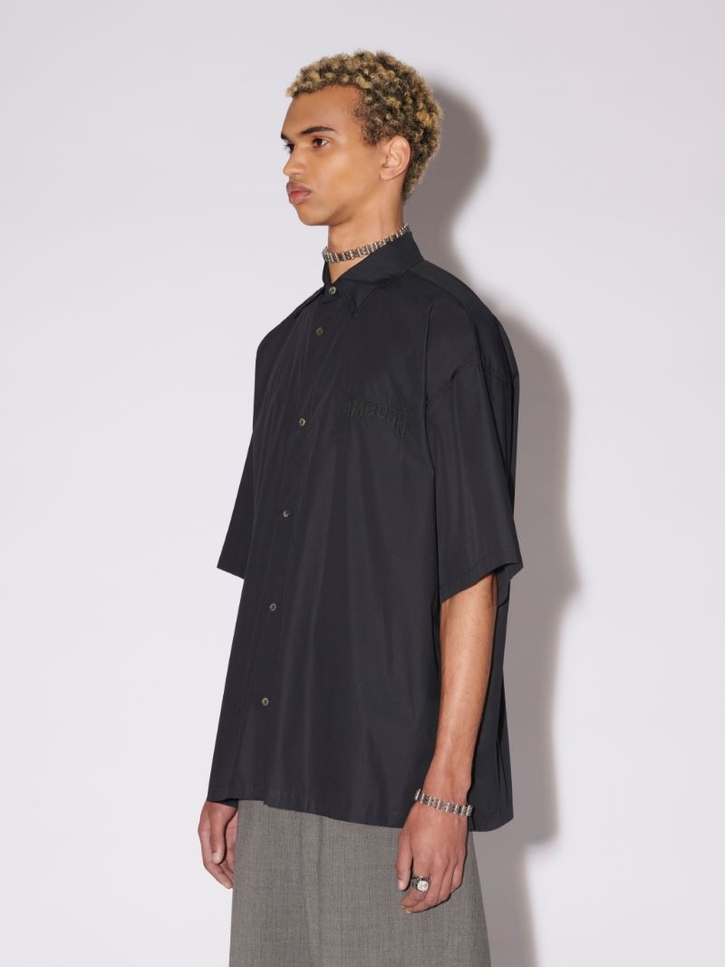 LOGO PATCH COTTON SHIRT - 5