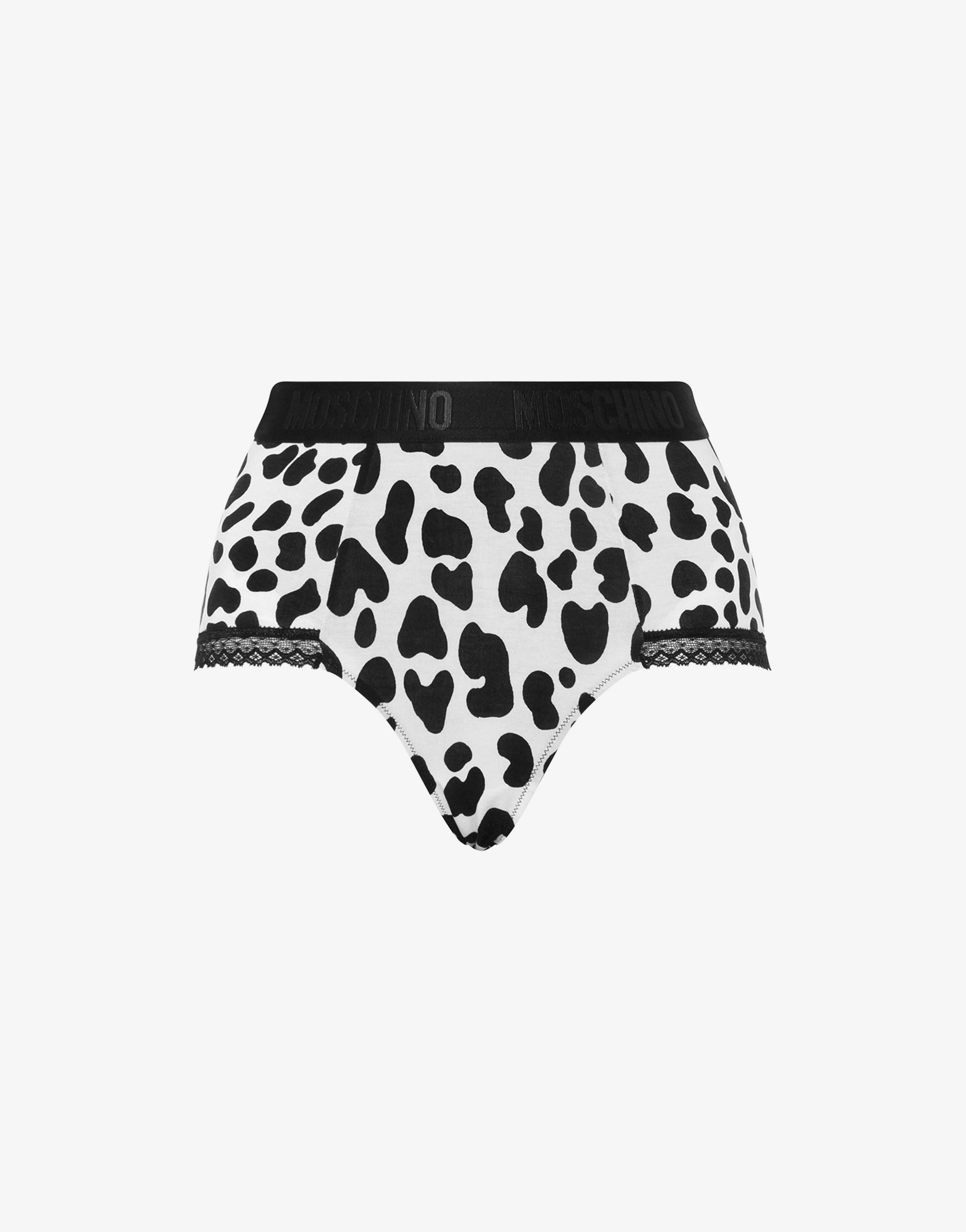 ALL-OVER LEOPARD HIGH-RISE BRIEFS - 1