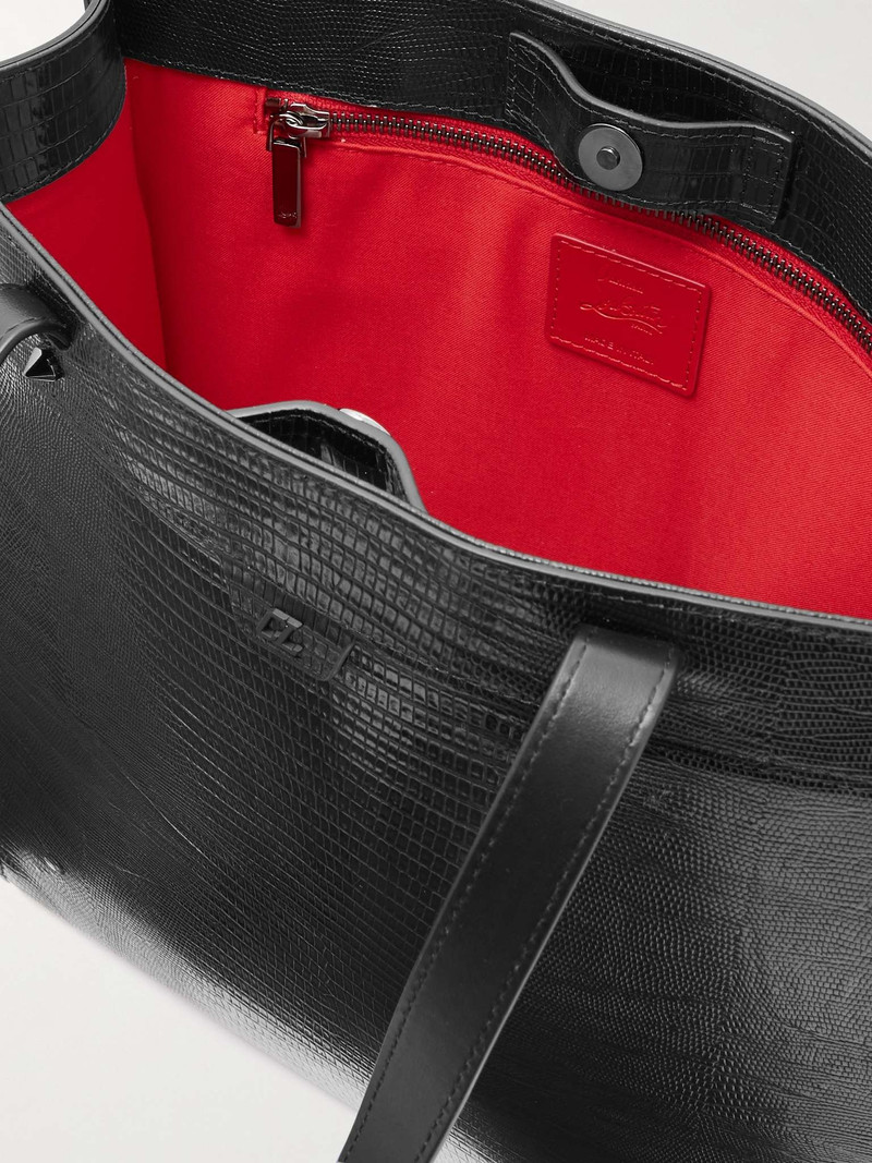 Studded Croc-Effect Leather Tote Bag 3