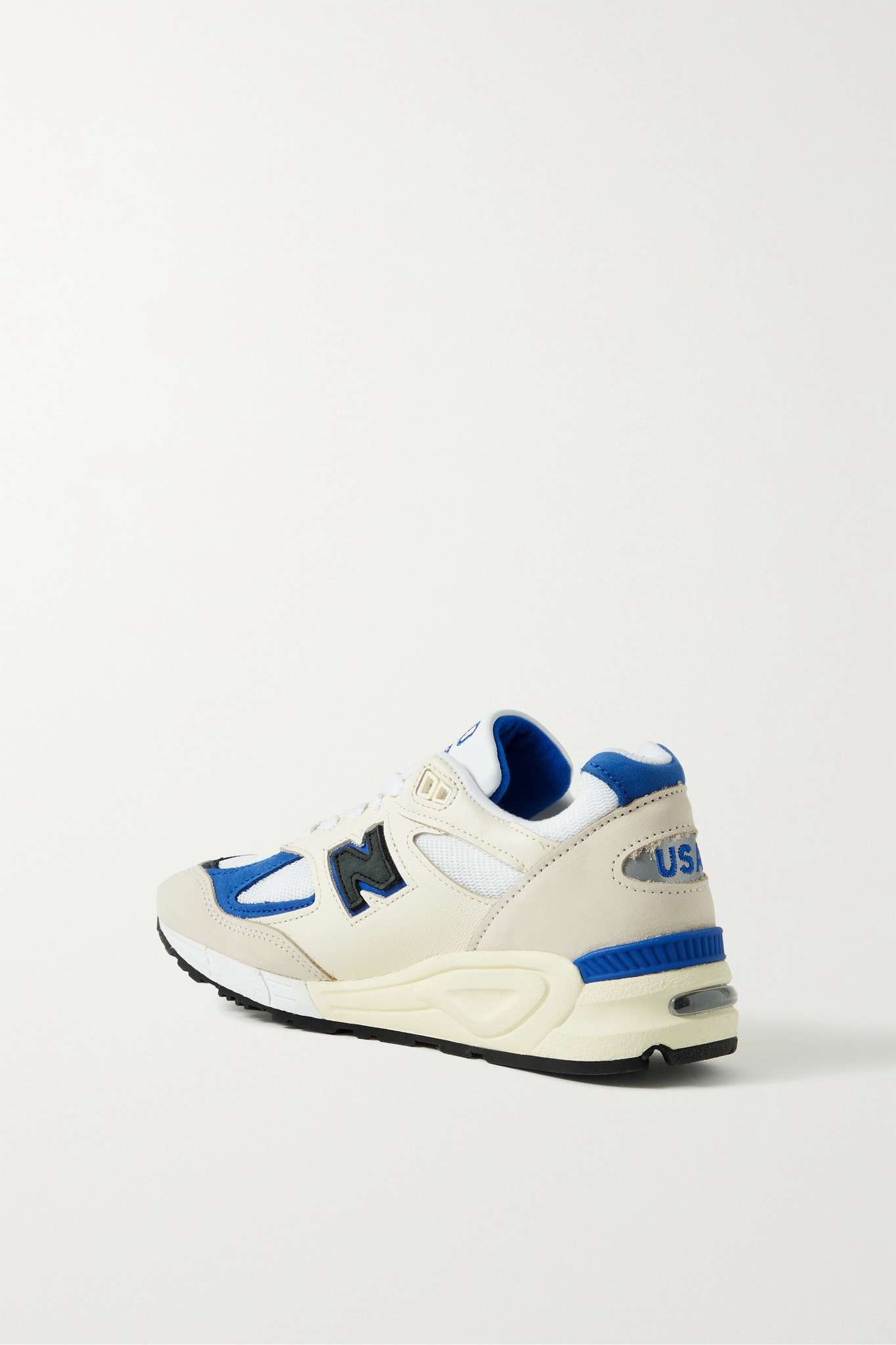 Teddy Santis 990 v2 leather and suede-trimmed mesh sneakers - 3