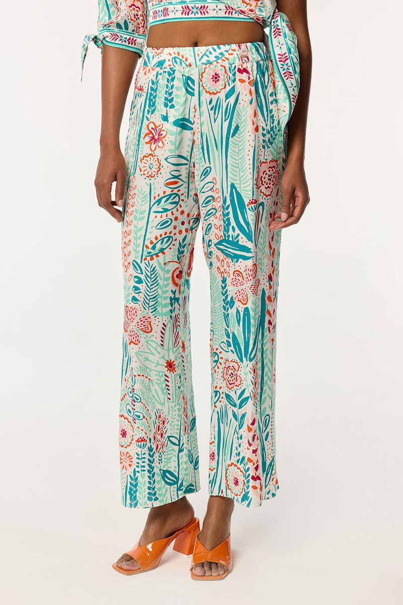 Pant Cecile - Mint Plum 3