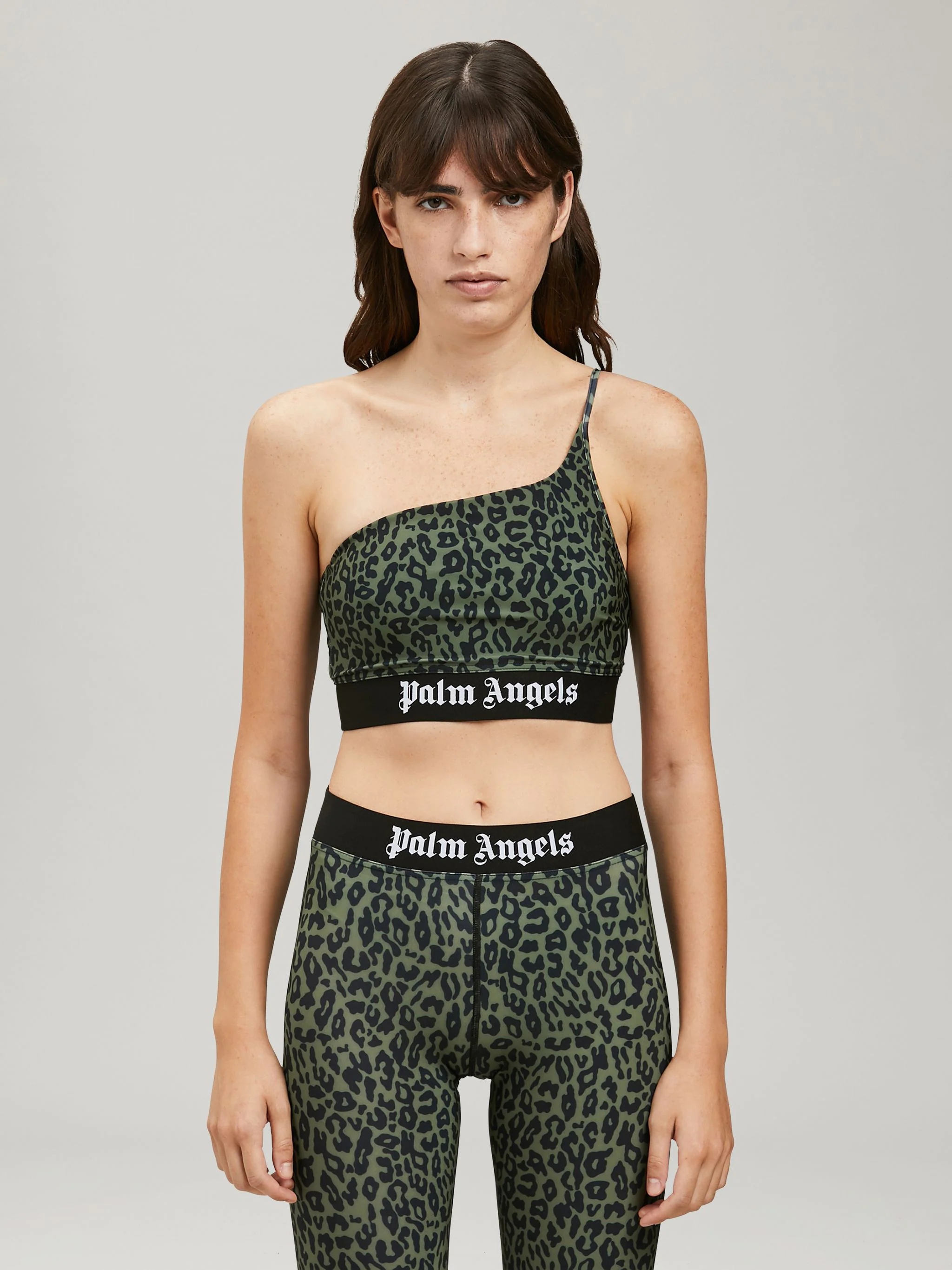 LEOPARD ONE SHOULDER TRACK TOP - 3