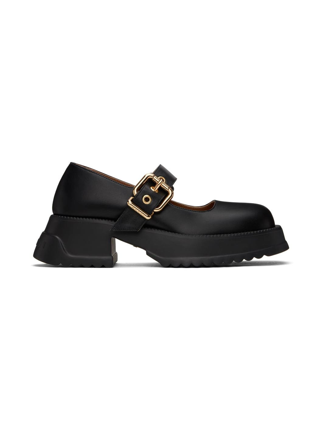 Black Mary Jane Platform Loafers - 1