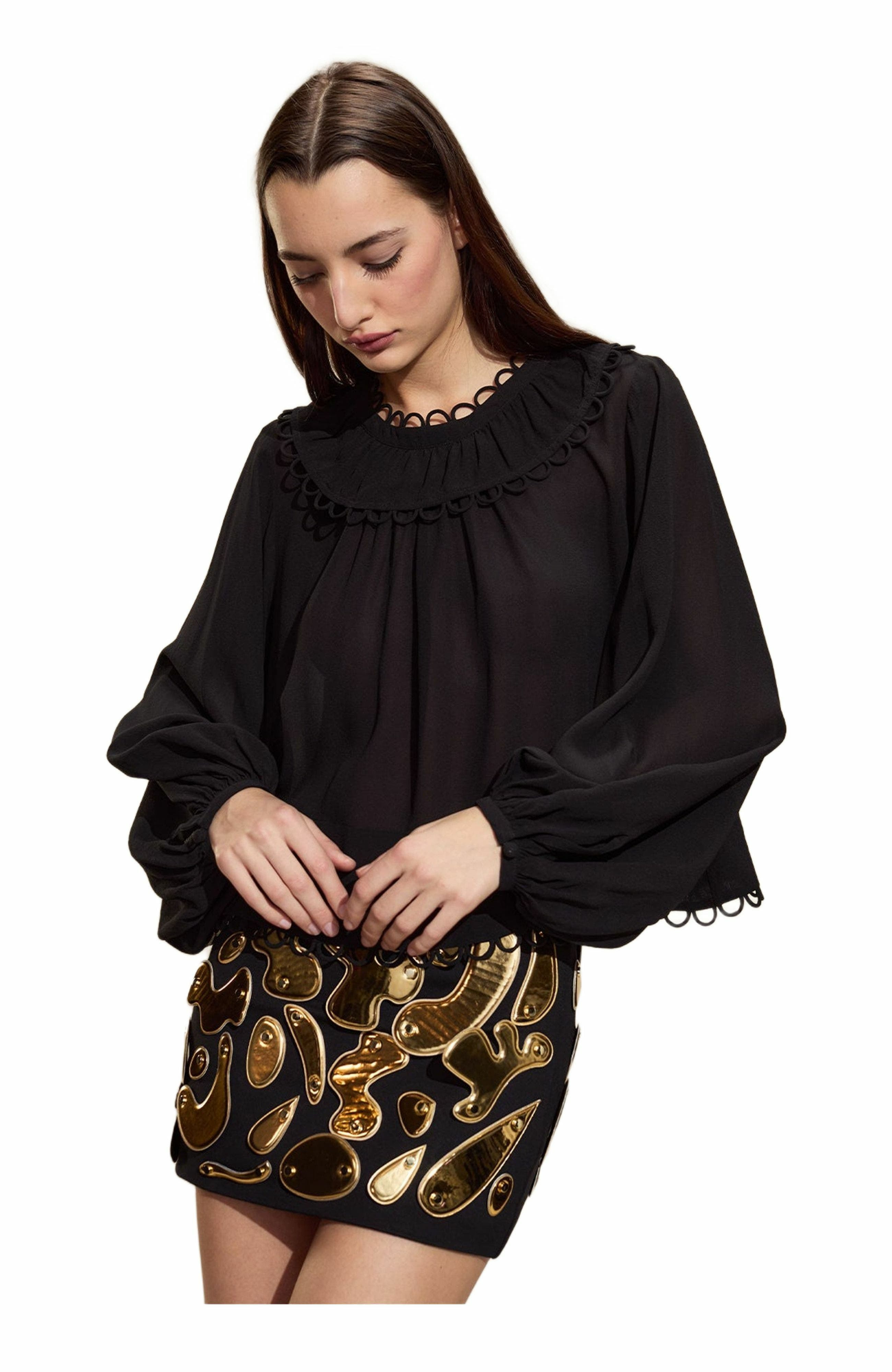 Cynthia Rowley Calypso Mini Skirt in Black at Nordstrom - 5