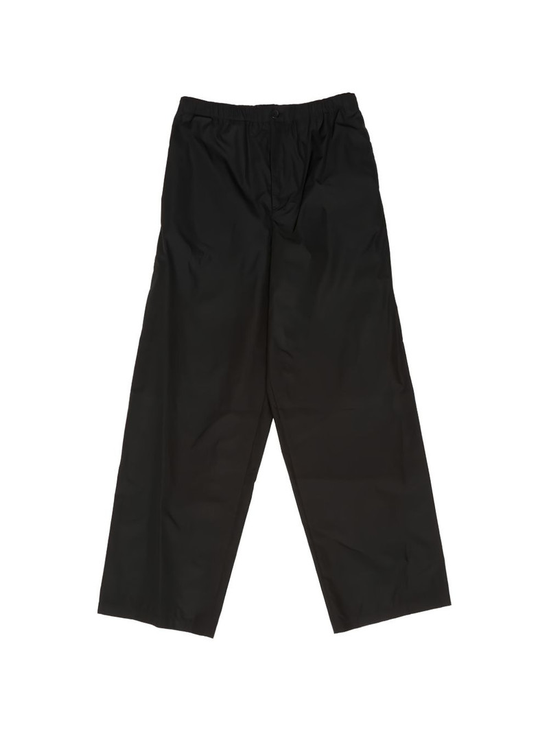elasticated-waistband trousers 1