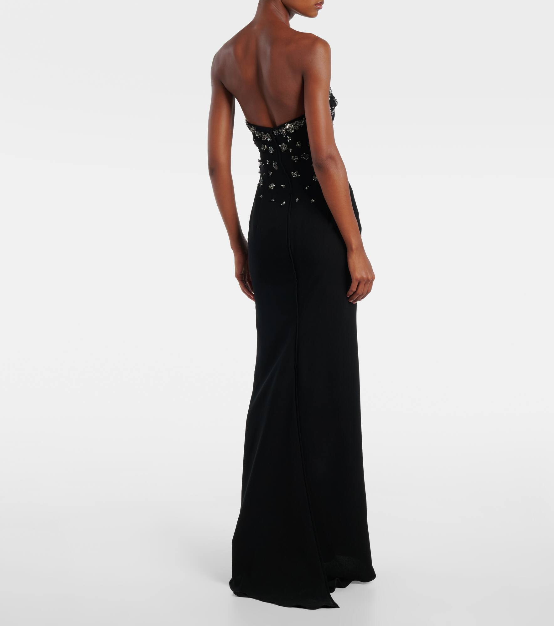 Embellished strapless gown - 3