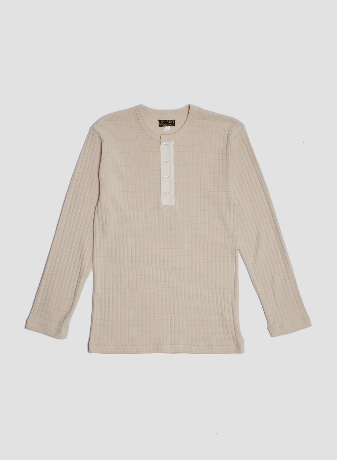 Jelado Bronx Henley Neck Tee Vanilla - 1