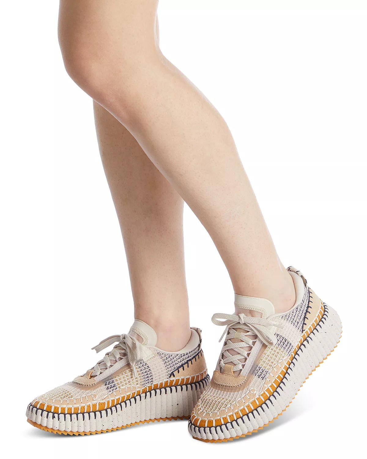 Women's Nama Woven Platform Low Top Sneakers - 4