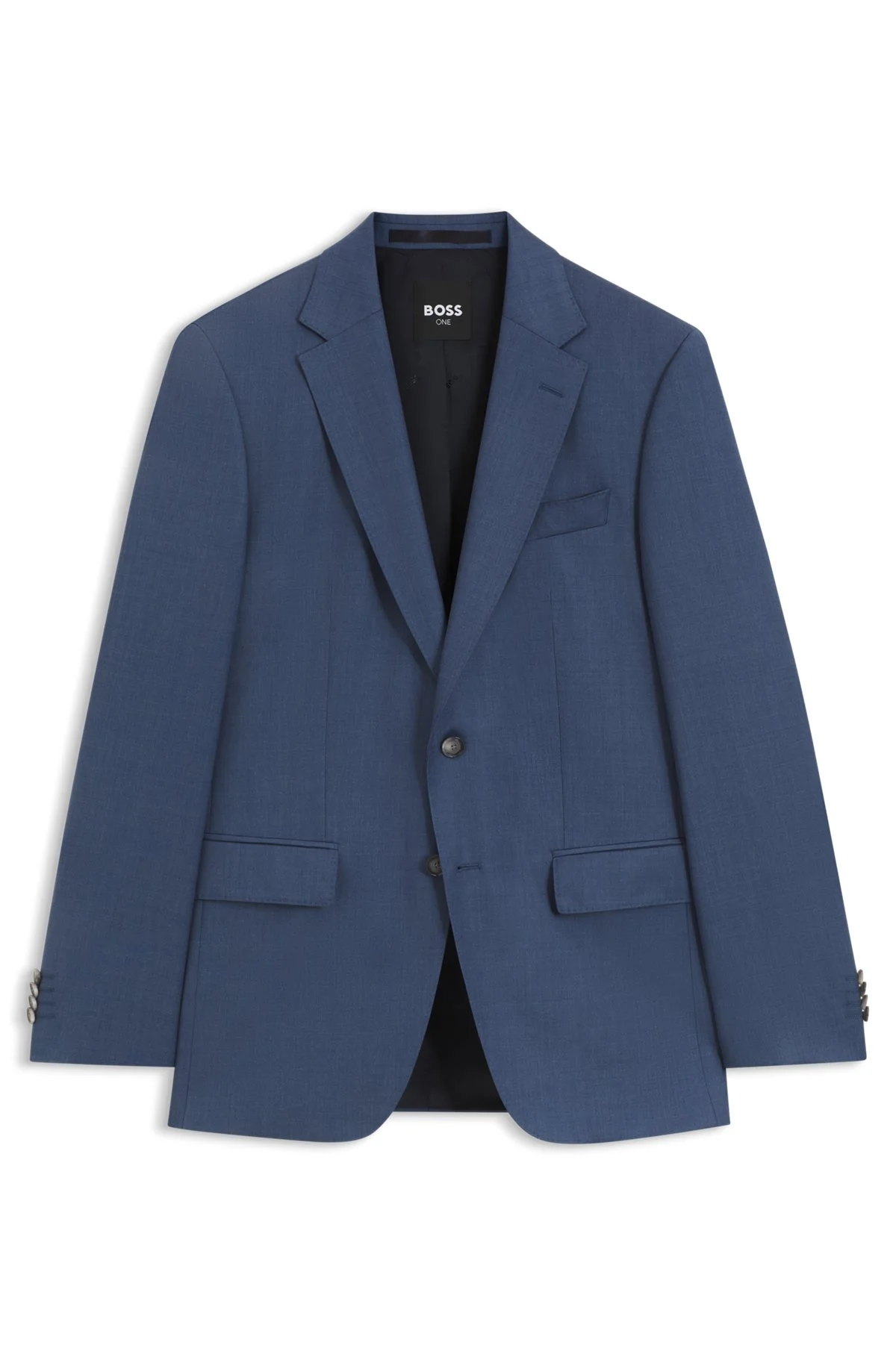 SLIM-FIT SUIT JACKET IN VIRGIN WOOL SERGE - 1