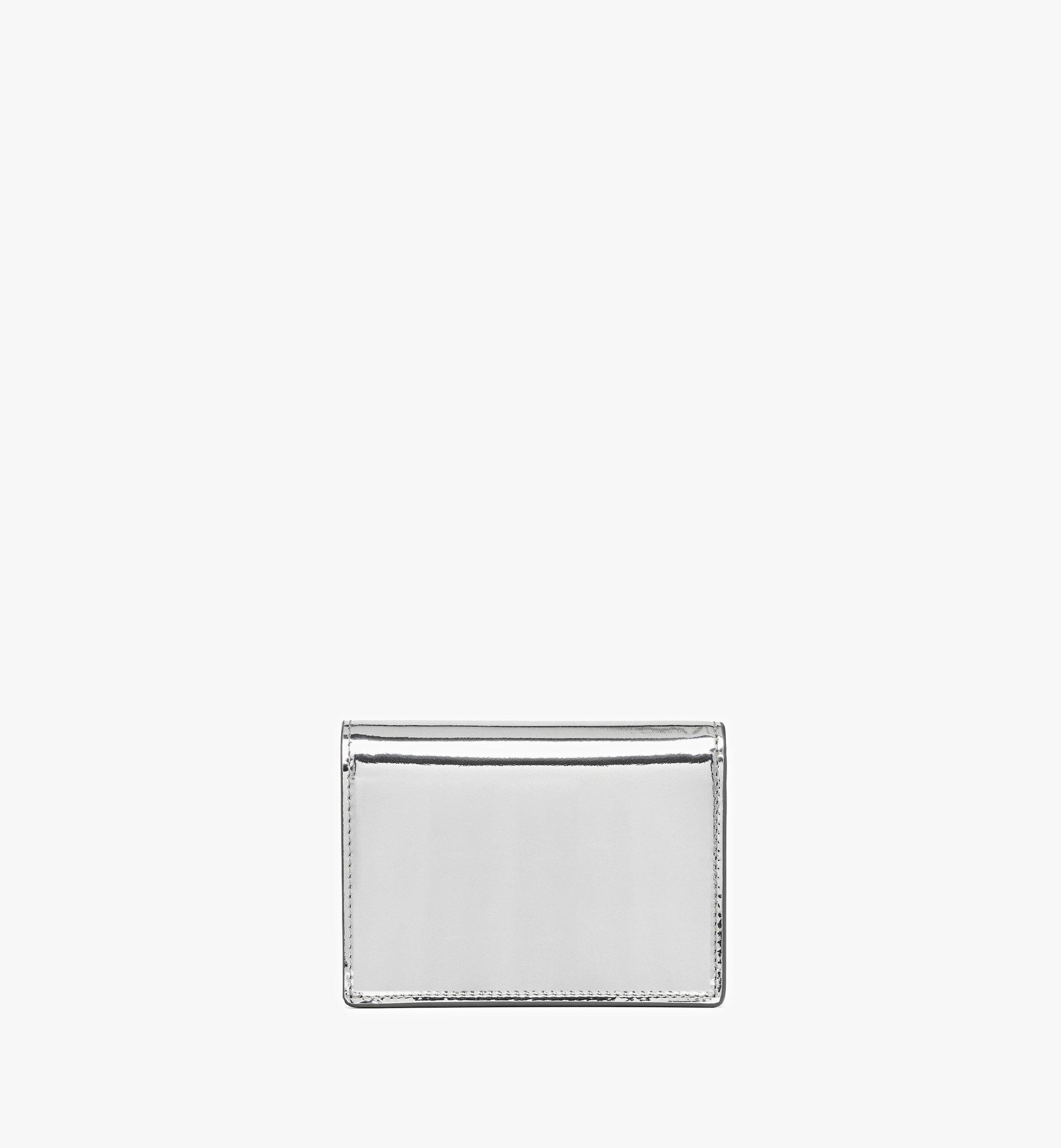 Diamond Wallet in Metallic Mirror Leather - 3