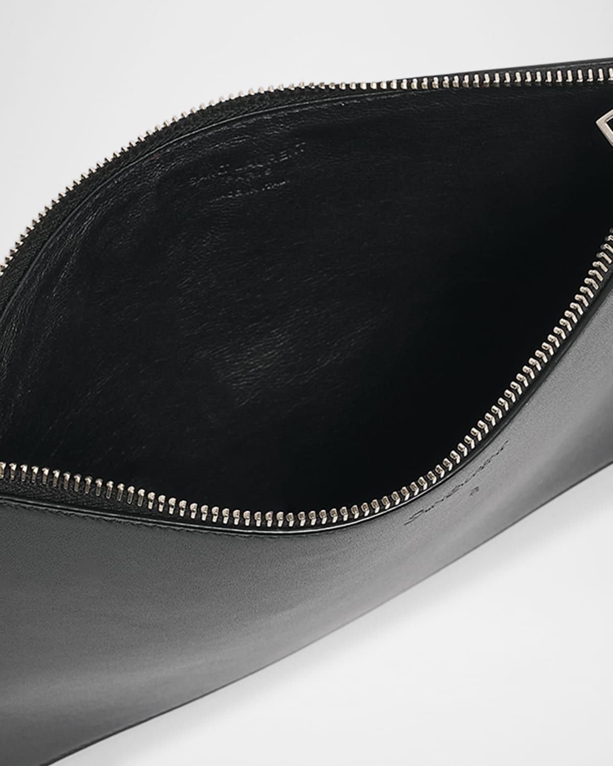 Double-Zip Travel Pouch Bag in Leather - 4