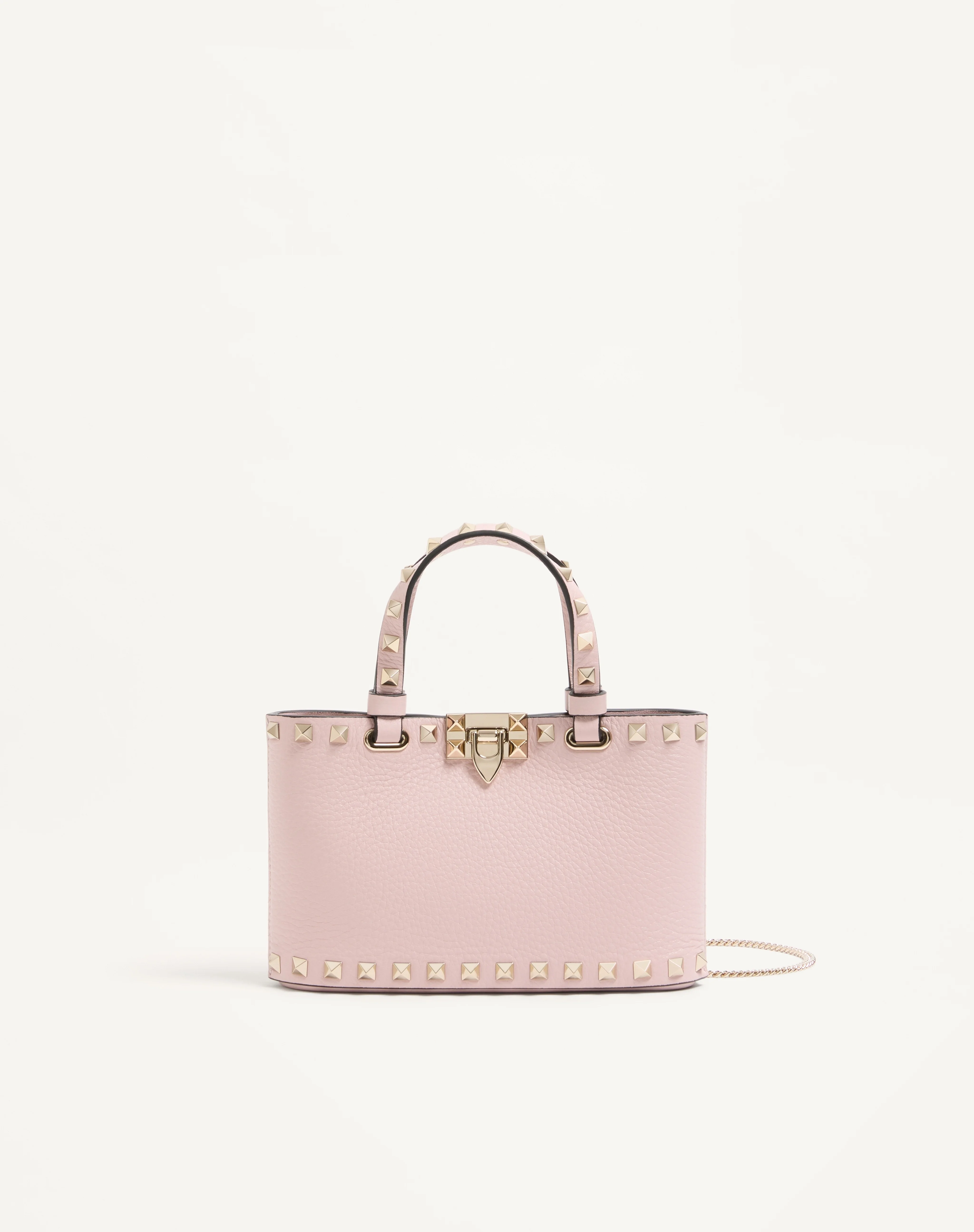 ROCKSTUD MINI SHOPPING BAG IN GRAINY CALFSKIN - 1