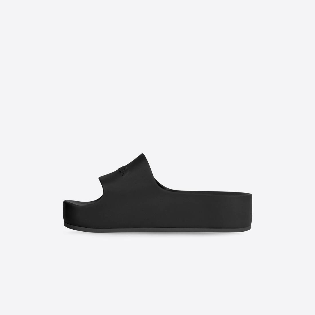 Women's Chunky Slide Sandal in Black - 4